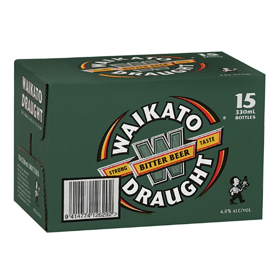 Picture of Waikato Draught Bottles 15x330ml