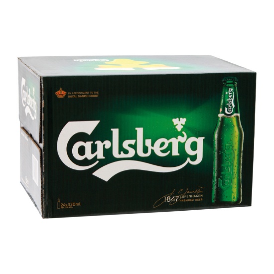 Picture of Carlsberg Pilsner Bottles 24x330ml