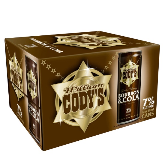 Picture of Cody's & Cola 7% Cans 12x250ml
