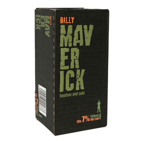 Picture of Billy Maverick & Cola 7% Cans 18x250ml