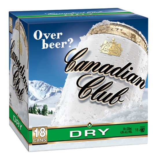 Picture of Canadian Club & Dry 4.8% Cans 18x330ml