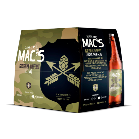 Picture of Mac's Green Beret IPA Bottles 12x330ml