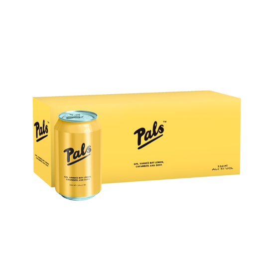 Picture of Pals Gin, Hawke's Bay Lemon, Cucumber 5% Cans 10x330ml