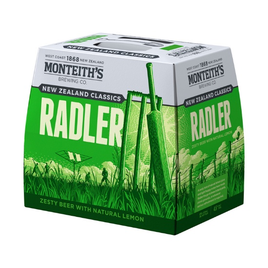 Picture of Monteith's New Zealand Classics Radler Bottles 12x330ml