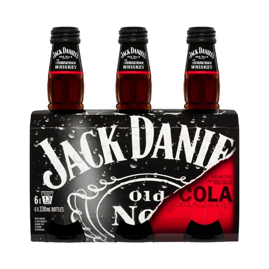 Picture of Jack Daniel's & Cola 4.8% Bottles 6x330ml