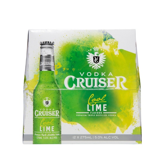 Picture of Cruiser Cool Lime 4.8% Bottles 12x275ml