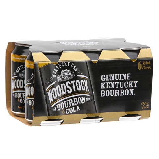 Picture of Woodstock & Cola 7% Cans 6x330ml