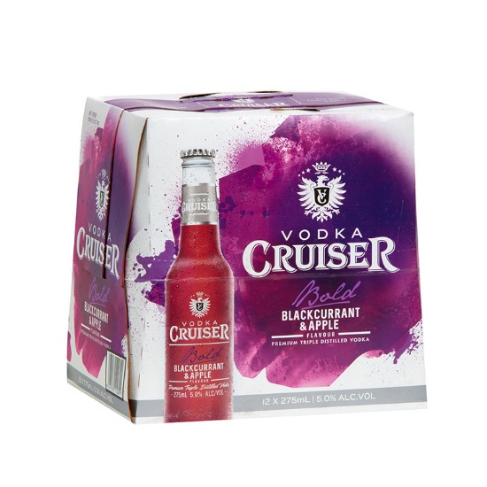 Picture of Cruiser Bold Blackcurrant & Apple 4.8% Bottles 12x275ml