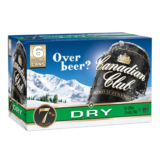 Picture of Canadian Club & Dry 7% Cans 12x250ml