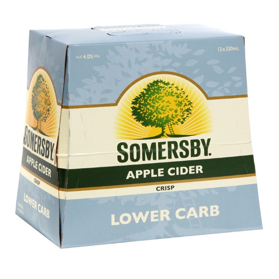 Picture of Somersby Apple Cider Lower Carb Bottles 12x330ml