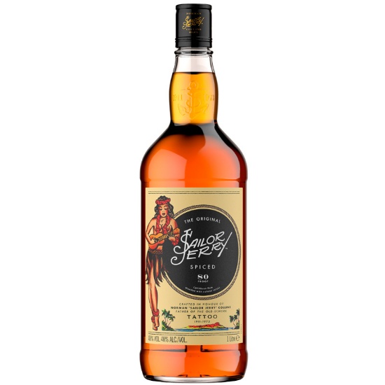 Picture of Sailor Jerry Spiced Rum 1 Litre