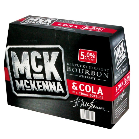 Picture of McKenna & Cola 5% Bottles 10x330ml