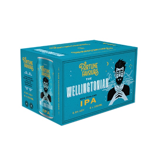 Picture of Fortune Favours The Wellingtonian NZ IPA Cans 6x330ml