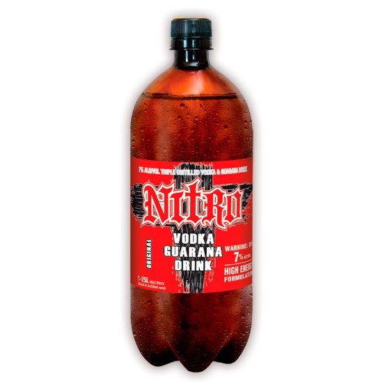 Picture of Nitro Original Vodka Guarana Drink 7% PET Bottle 1.25 Litre