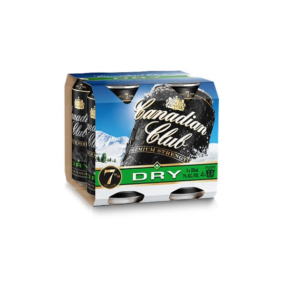 Picture of Canadian Club & Dry 7% Cans 4x355ml