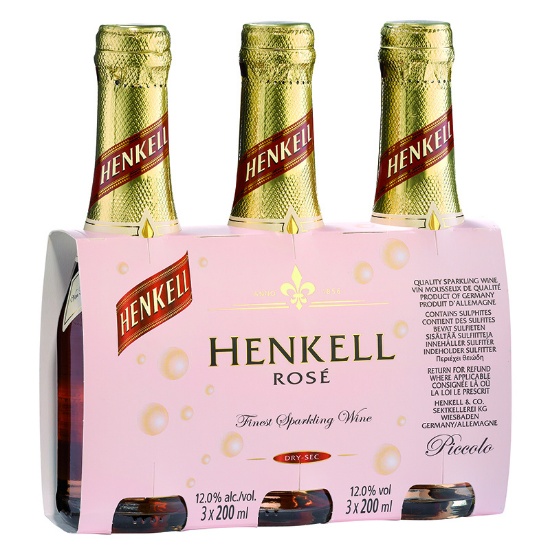 Picture of Henkell Rosé Dry Sec 3x200ml