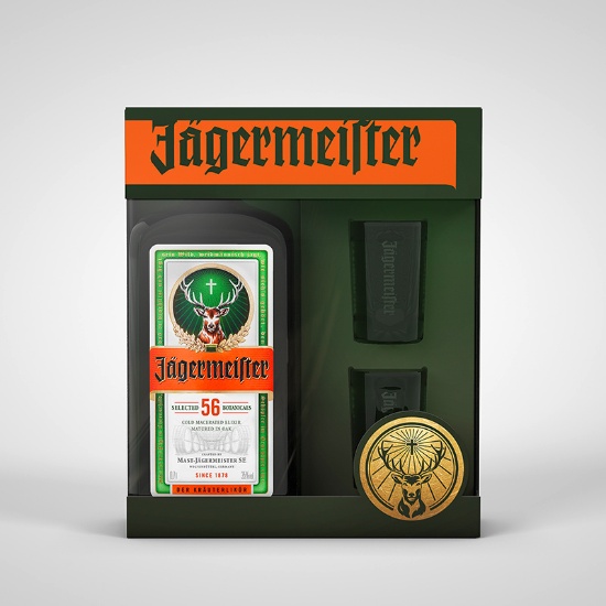 Picture of Jägermeister & 2 Shot Glass Gift Pack 700ml