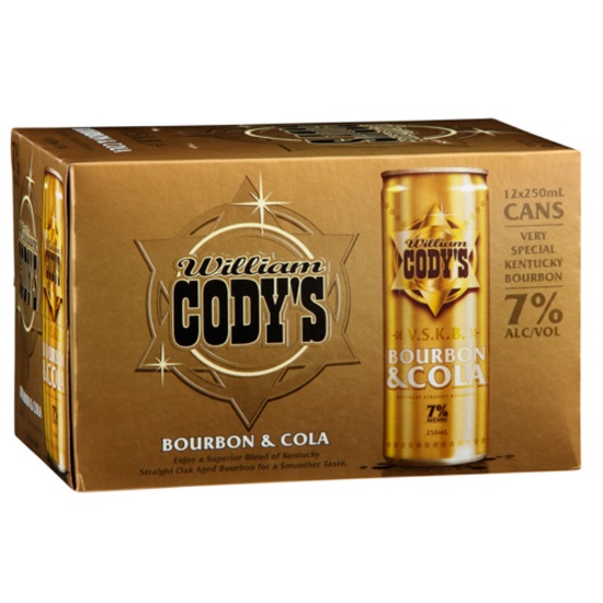 Picture of Cody's & Cola VSKB 7% Cans 12x250ml