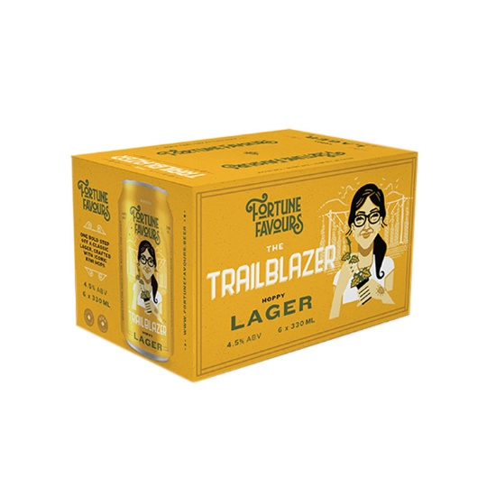 Picture of Fortune Favours The Trailblazer Hoppy Lager Cans 6x330ml