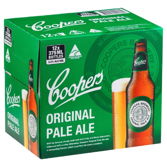 Picture of Coopers Original Pale Ale Bottles 12x375ml