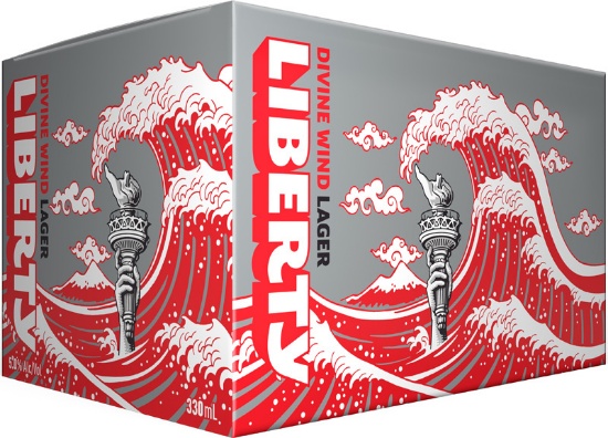 Picture of Liberty Divine Wind Lager Cans 6x330ml