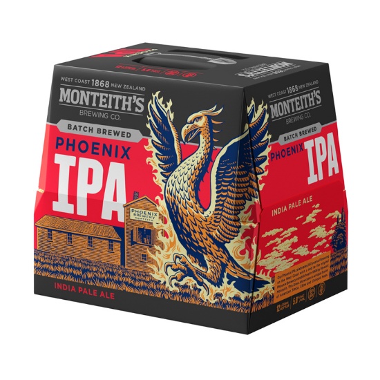 Picture of Monteith's Batch Brewed Phoenix IPA Bottles 12x330ml