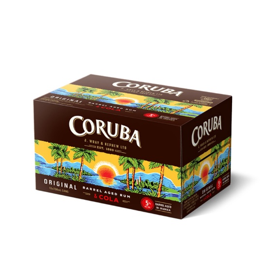 Picture of Coruba Original & Cola 5% Cans 12x250ml