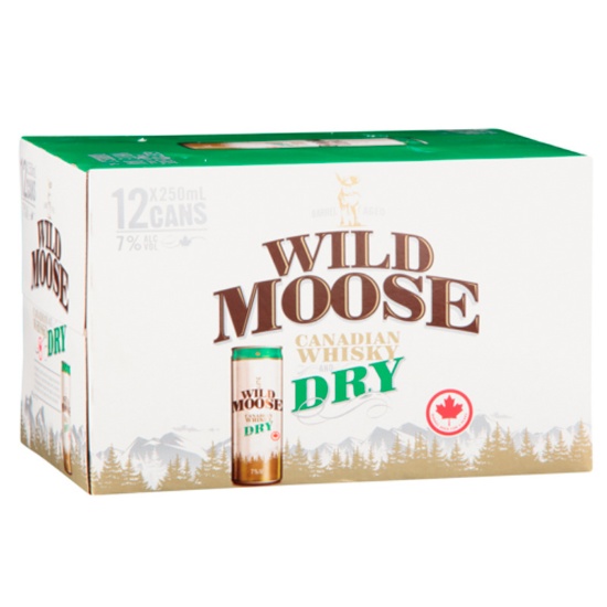 Picture of Wild Moose & Dry 7% Cans 12x250ml