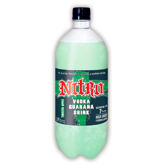 Picture of Nitro & Guarana Twisted Apple PET Bottle 1.25 Litre