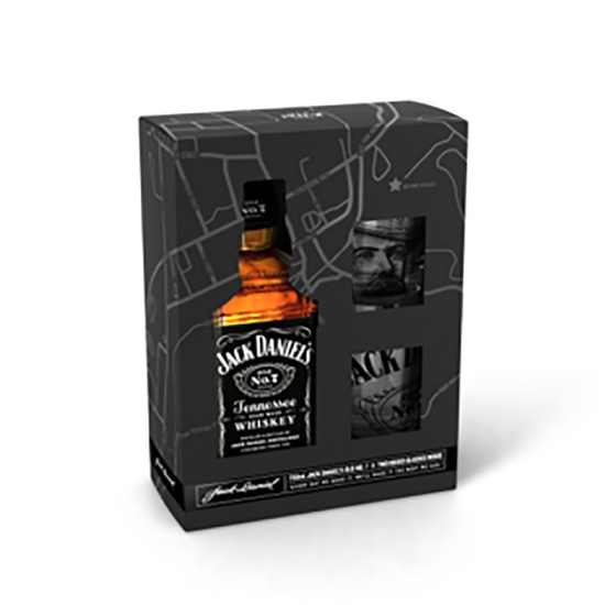 Picture of Jack Daniel's & 2 Glass Gift Pack 700ml