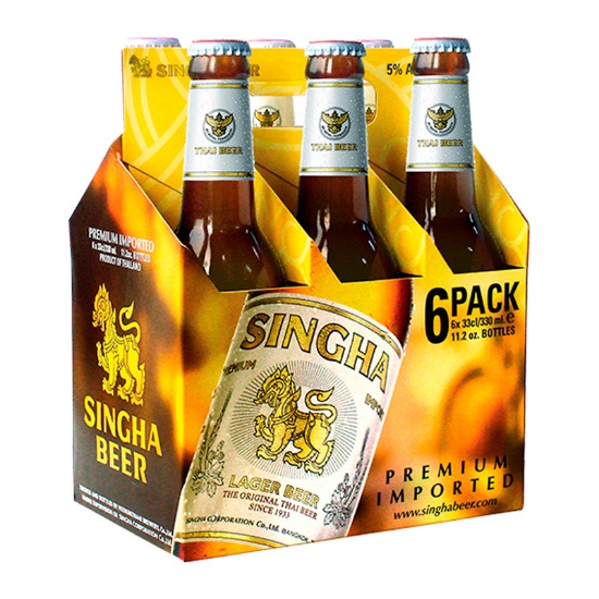 Picture of Singha Beer Bottles 6x330ml