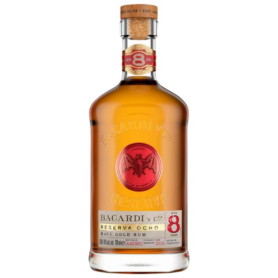 Picture of Bacardí 8YO Reserva Ocho Rare Gold Rum 700ml