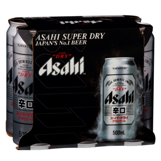 Picture of Asahi Super Dry Cans 6x500ml