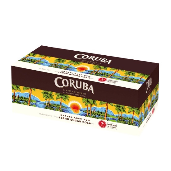 Picture of Coruba & Zero Sugar Cola 7% Cans 10x330ml