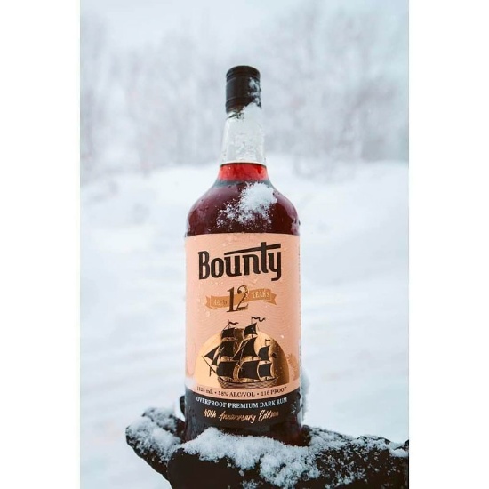 Picture of Bounty 12YO Overproof Premium Dark Rum 58% 1.125 Litre