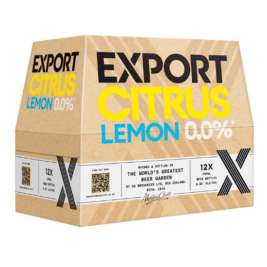 Picture of Export Citrus Lemon 0.0% Bottles 12x330ml