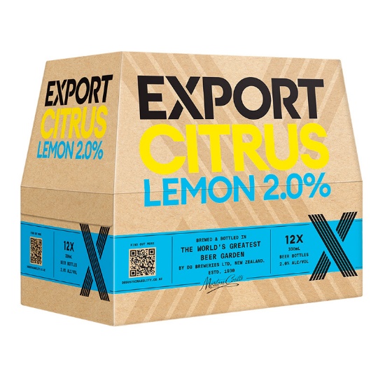 Picture of Export Citrus Lemon 2% Bottles 12x330ml
