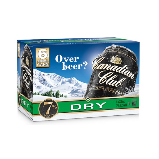 Picture of Canadian Club & Dry 7% Cans 6x330ml
