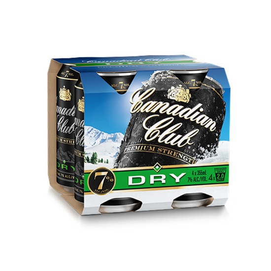 Picture of Canadian Club & Dry 7% Cans 4x355ml
