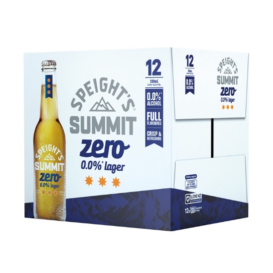 Picture of Speight's Summit Zero 0.0% Lager Bottles 12x330ml