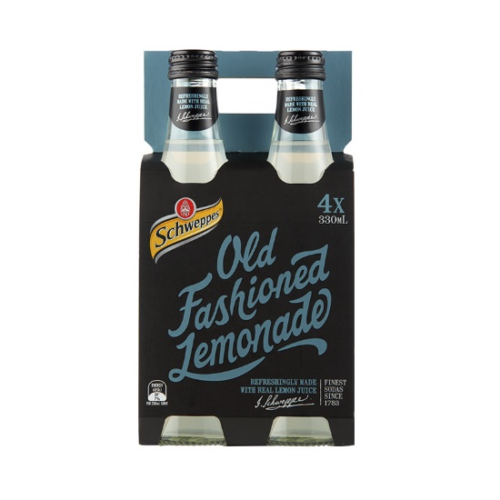 Picture of Schweppes Traditional Old Fashioned Lemonade Bottles 4x330ml