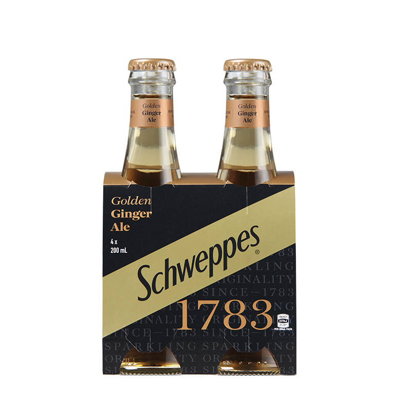 Super Liquor  Schweppes 1783 Golden Ginger Ale Bottles 4x200ml