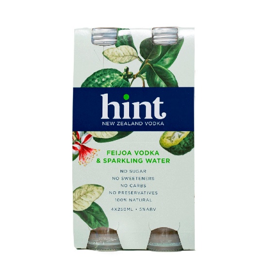Picture of Hint Feijoa & Sparkling Water 5% Bottles 4x250ml