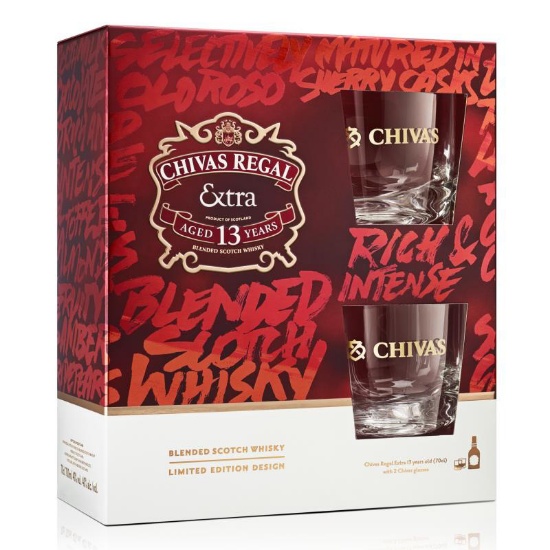 Picture of Chivas Regal Extra 13YO & 2 Glass Gift Pack 700ml