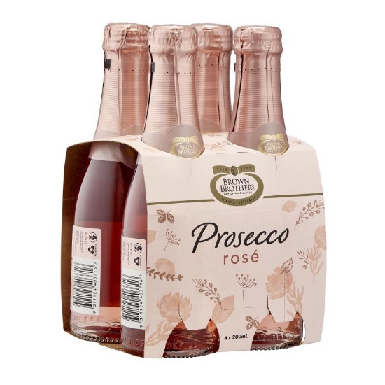 Picture of Brown Brothers Prosecco Rosé 4x200ml