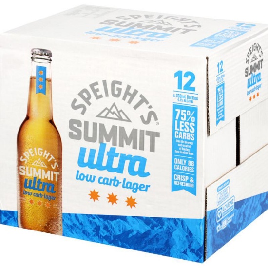 Picture of Speight's Summit Ultra Low Carb Lager Bottles 12x330ml