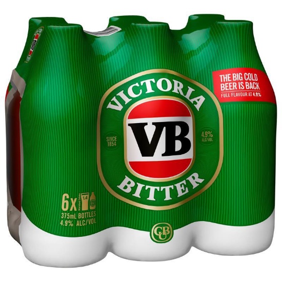 Picture of Victoria Bitter Bottles 6x375ml