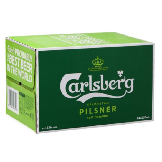Picture of Carlsberg Pilsner Bottles 24x330ml