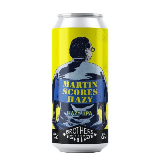 Picture of Brothers Beer Martin Scores Hazy Hazy IIPA Can 440ml