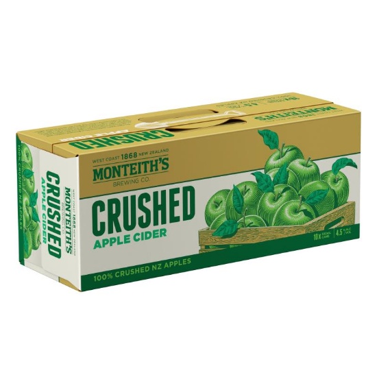 Picture of Monteith's Crushed Apple Cider Cans 10x330ml